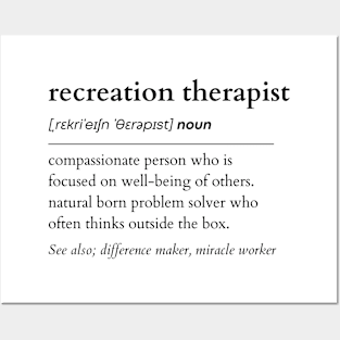 Recreation Therapist Noun Posters and Art